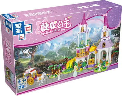 

Anzo gao Ql2224 Science Carriage GIRL'S Yani Princess Children'S Educational Education Assembled Building Blocks Toy