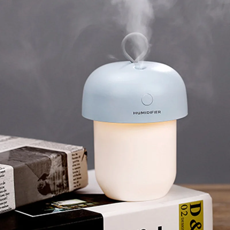 Humidifier, Acorn Humidifier, Usb Mini Humidifier, Portable Night Light Air Humidifier, 1 Fog Outlet, Timing 2-8 Hours, For 10 S