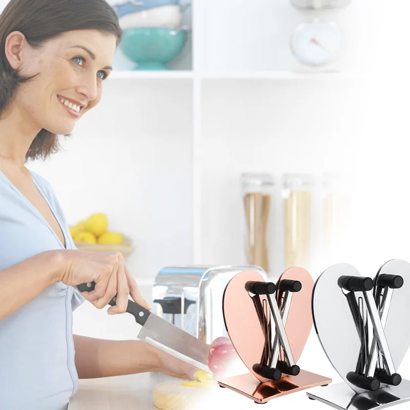 

Kitchen Knives Sharpener Heart-Shaped Sharpening Tool for Straight Blades Various Sizes Knives LXY9