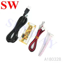 2 шт./лот 2pin Нулевая задержка USB энкодер PC джойстик кнопка для MAME Fight Stick управления DIY аркадная игра комплект частей