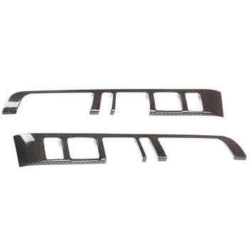 

Carbon Fiber Car Styling Center Console Gear Shift Panel Side Decoration Frame Trim Sticker for MACAN 2014-2020