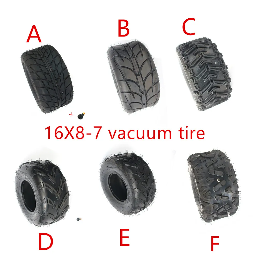 16X8-7 дюймовые вакуумные шины 16*8-7(200/55-7) шины для шоссейных шин износостойкие шины для колес для картинга детская коляска atv utv GO KART