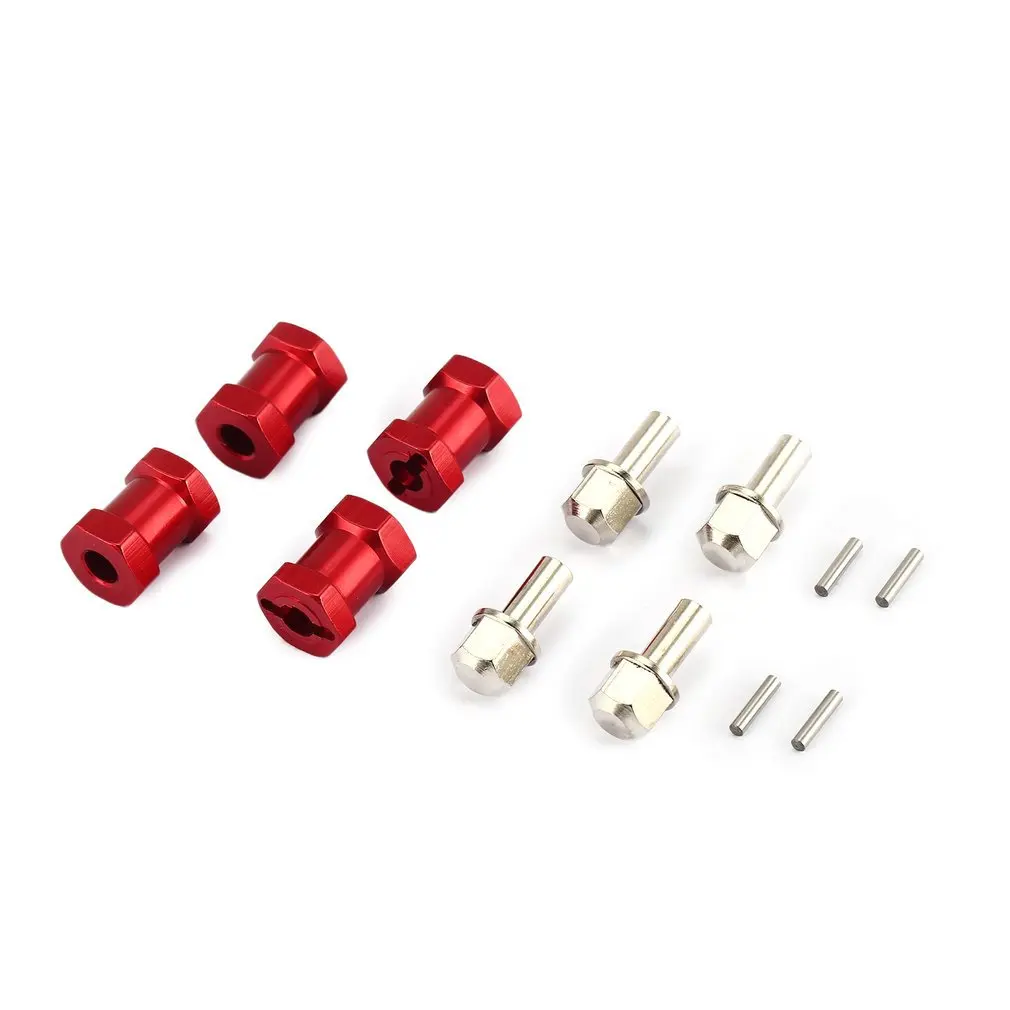 

4pcs 12mm Hex 17mm Coupler Tire Extended Adapter for Traxxas Hsp Redcat Rc4wd Tamiya Axial scx10 D90 RC Crawler Big Foot Car