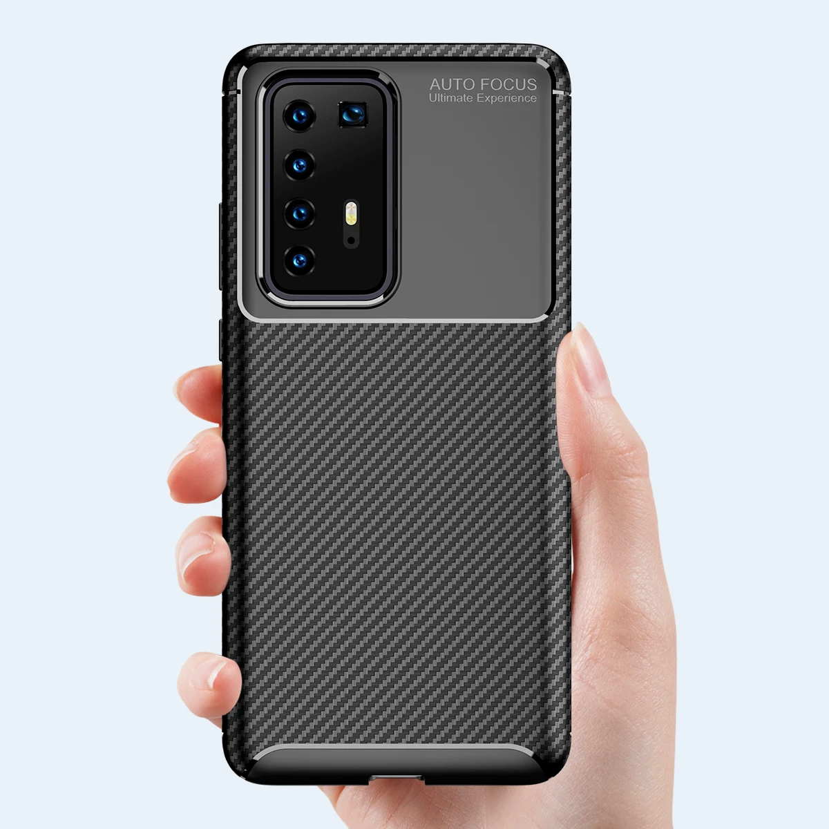 Матовый чехол для huawei P40 Pro Nova 5T 6SE Honor 20 mate 30 P30 мягкий резиновый из углеродного