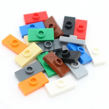 100pcs MOC Building Block Plate Modified 1x2 with 1 Stud Assemble Pars Compatible 15573 3794 Creative Bricks Construction Toys 1