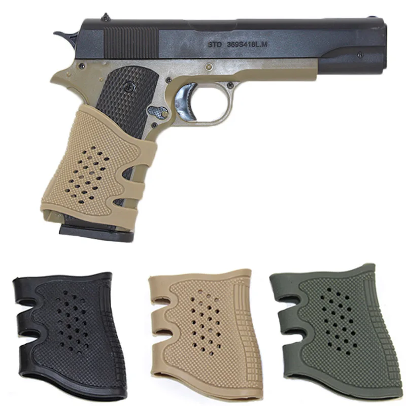 10 шт./лот тактическая резиновая ручка чехол для Glock 17 19 20 22 31 32 страйкбол пистолет
