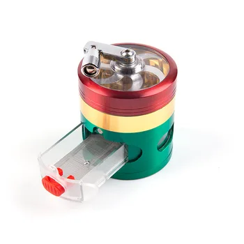 

four-layer grinder 63 mm side-opened cigarette shredde weed accessories pipes for smoking weed glass pipes crystal