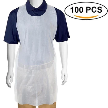 

Tattoo Apron 100PCs/Pack Disposable PE Cleaner Sanitary Transparent Poly Aprons Tattoo Equipment Body Art Household Accessories