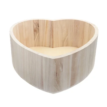 

For Photography Studio Photo Prop 1PC Heart Shaped Cot Newborn Posing Bed Adorable Wooden Baby Art Photoes Shooting Tool 3Colors