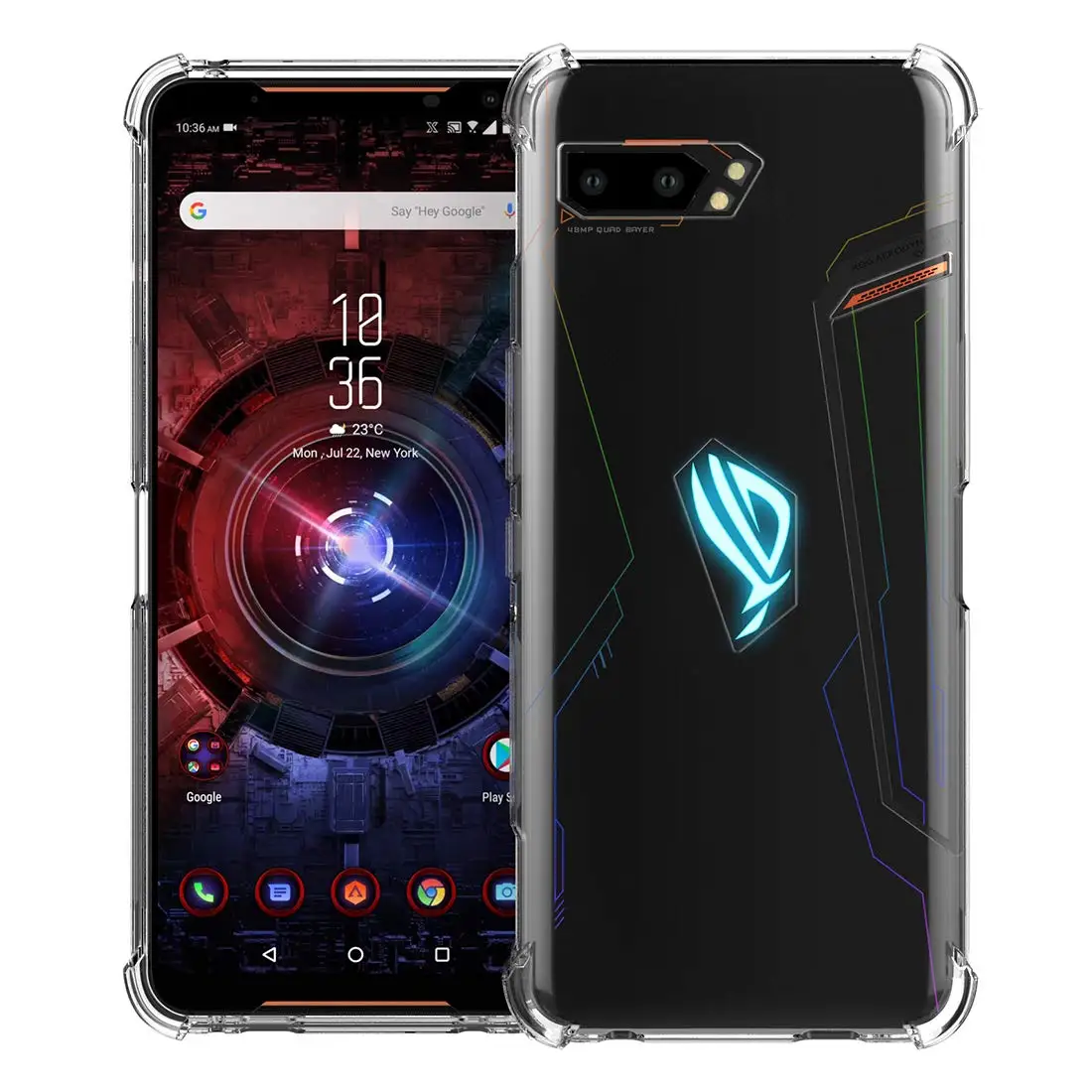Мягкий противоударный тонкий прозрачный чехол из ТПУ для ASUS ROG Phone 5 Pro 3 II Zenfone 7 zs670ks zs671ks zs660kl zs630kl zb631kl zb630kl