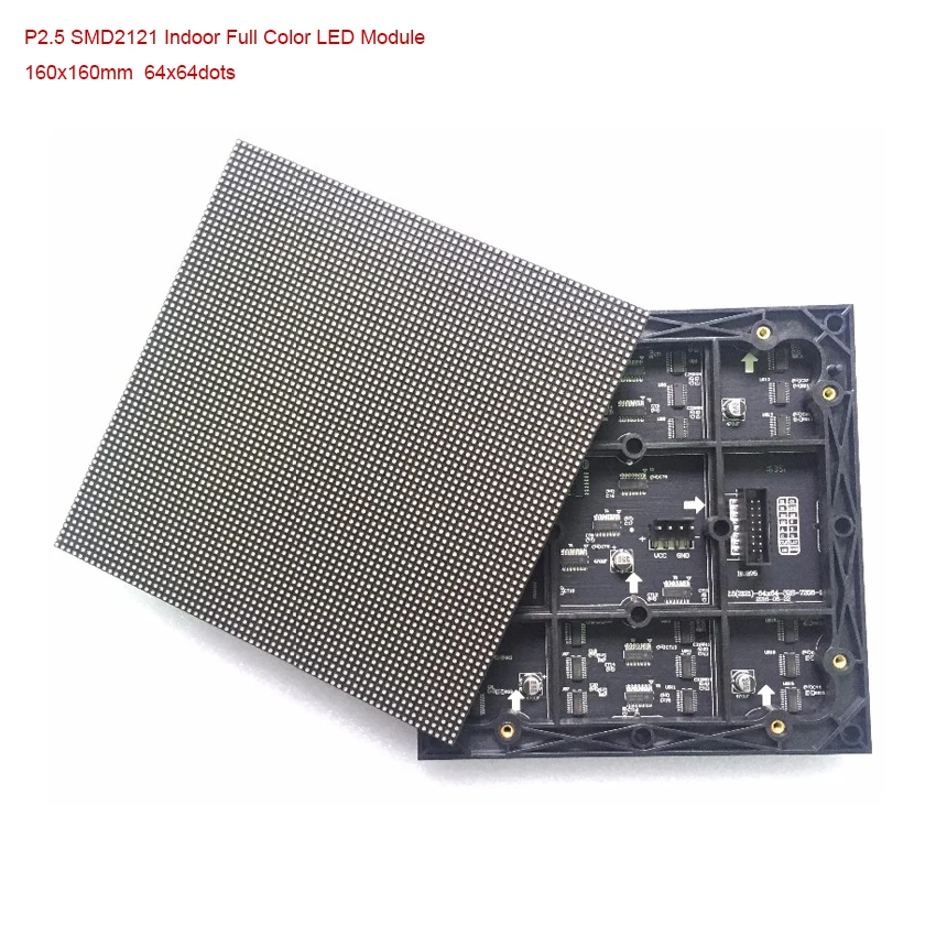 

P2.5 SMD 3 in1 64*64dots 160*160mm 1/32 Scan indoor full color led module, rgb led panel for advertising