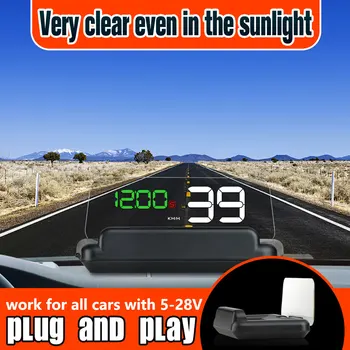 

HUD T900 Display Head Up Display Car GPS OBD OBD2 Diagnostic Tool Projector Digital Speedometer Car Speed Security Alarm
