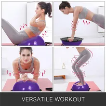 Анти-всплеск упражнение половина мяча для пилатеса и йоги инструменты баланс нескользящий Фитнес Упражнение тренировка ядро сила йога мяч