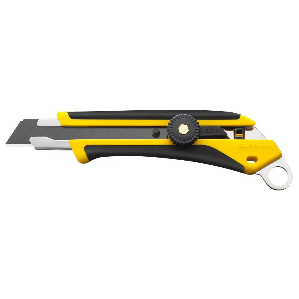 OLFA L6-AL ComfortGrip series heavy-duty cutter multi-purpose applications hole for DIY projects construction industrial