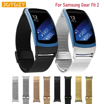 

Joyozy Milanese Bracelet Metal band for Samsung fit 2/SM-R360 strap Stainless Steel Wristband for Samsung fit 2 pro band