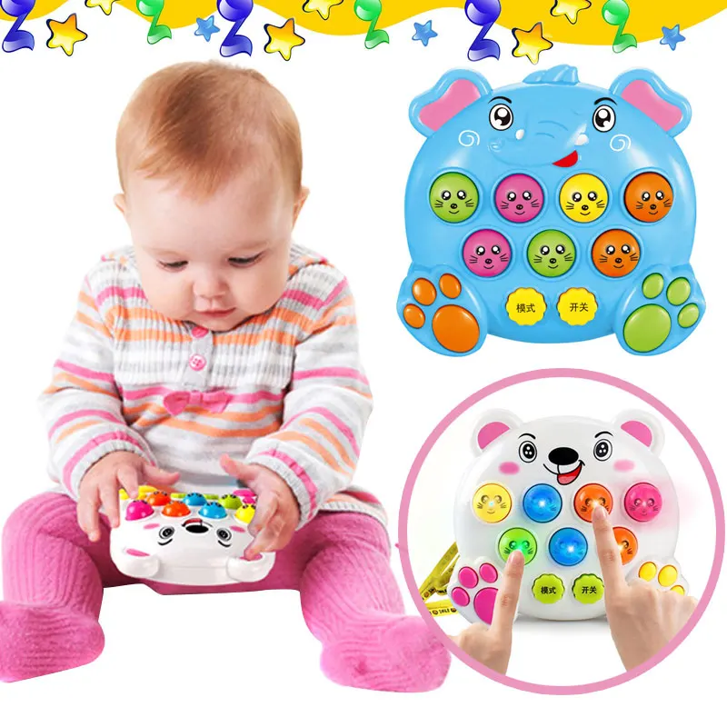 Моль битва музыка играть ноты хит игра игрушка атака тык электронные пластиковые детские игрушки Рождественский подарок Лидер продаж