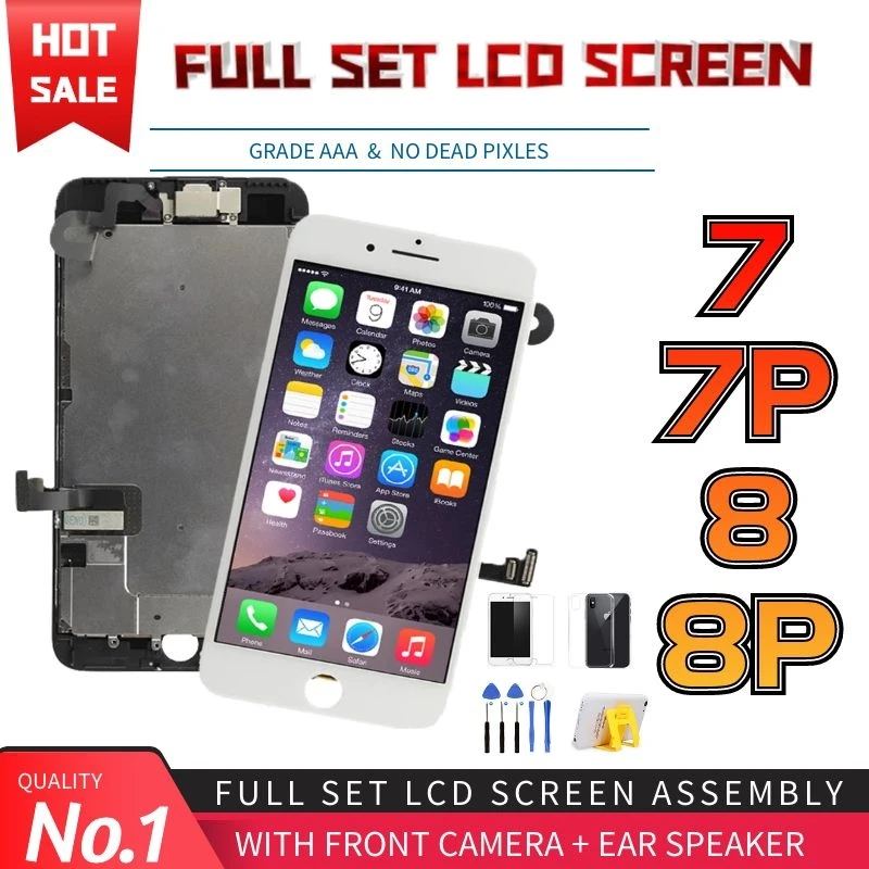 LCD Display For iPhone 7 8 Plus 7P 8P Screen Touch Digitizer Full Set
