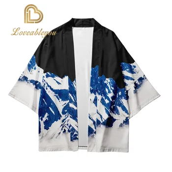 

Japanese Kimono Traditional Male Kimono Men Harajuku Streetwear Casual Costume Male