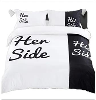 

3D herside hisside Home textile together couple Bedding Set 3pcs Comfortable children adult bedding S25 Valentine's Day present