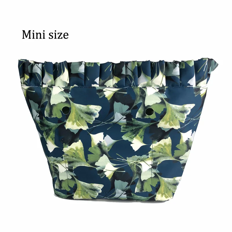 designer bags Floral Border Lining Colorful Print  Inner Zipper Pocket For Classic Mini Obag insert with inner waterproof coating for O bag wristlet corsage Totes