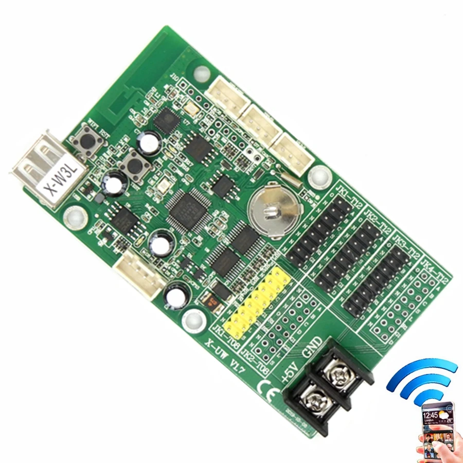 X W3L wifi светодиодный контроллер 1024*32 пикселей + USB беспроводной драйвер