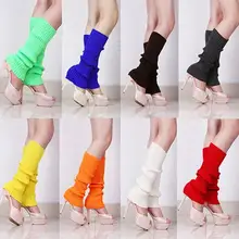 Women Leg Warmers Solid Candy Color Knit Winter Leg Warmers Loose Style Boot Socks Gift