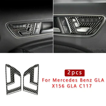 

Carbon Fiber Interior Door Handle Cover Trim For Mercedes Benz GLA X156 GLA C117 High Quality Material