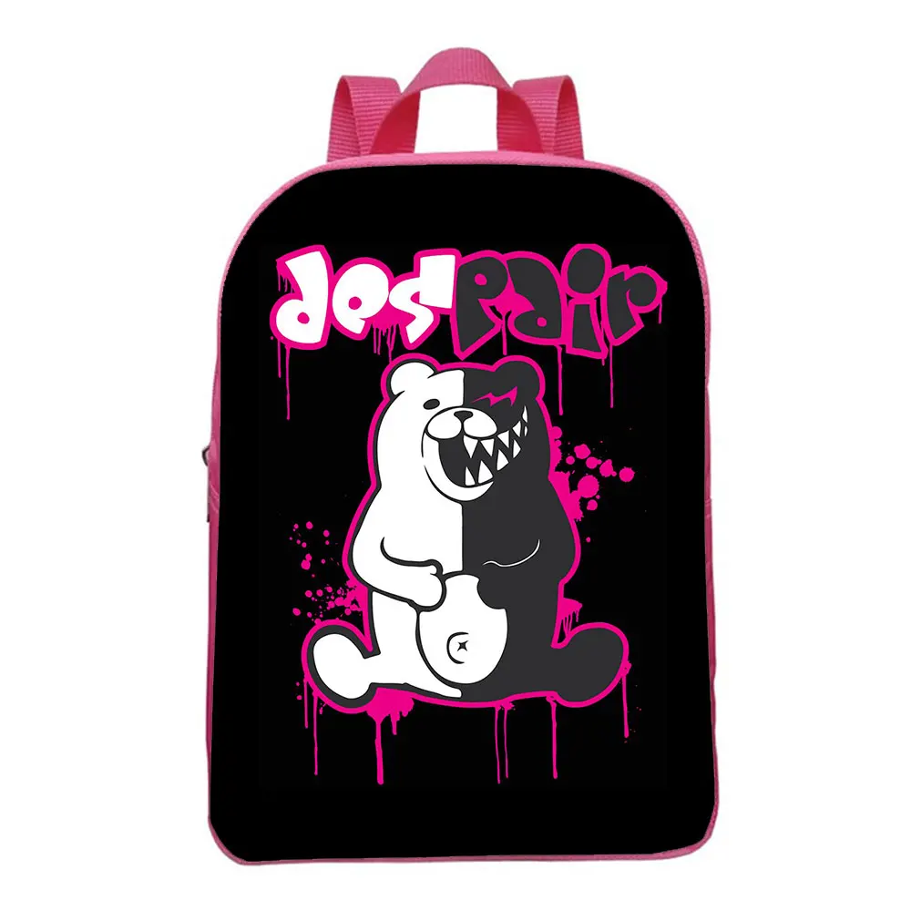 Game Danganronpa Childs  Backpack Kids Kindergarten Bags Girls Boys Daily School Bag Toddler Cartoon Rucksack Mochila 12 Inch