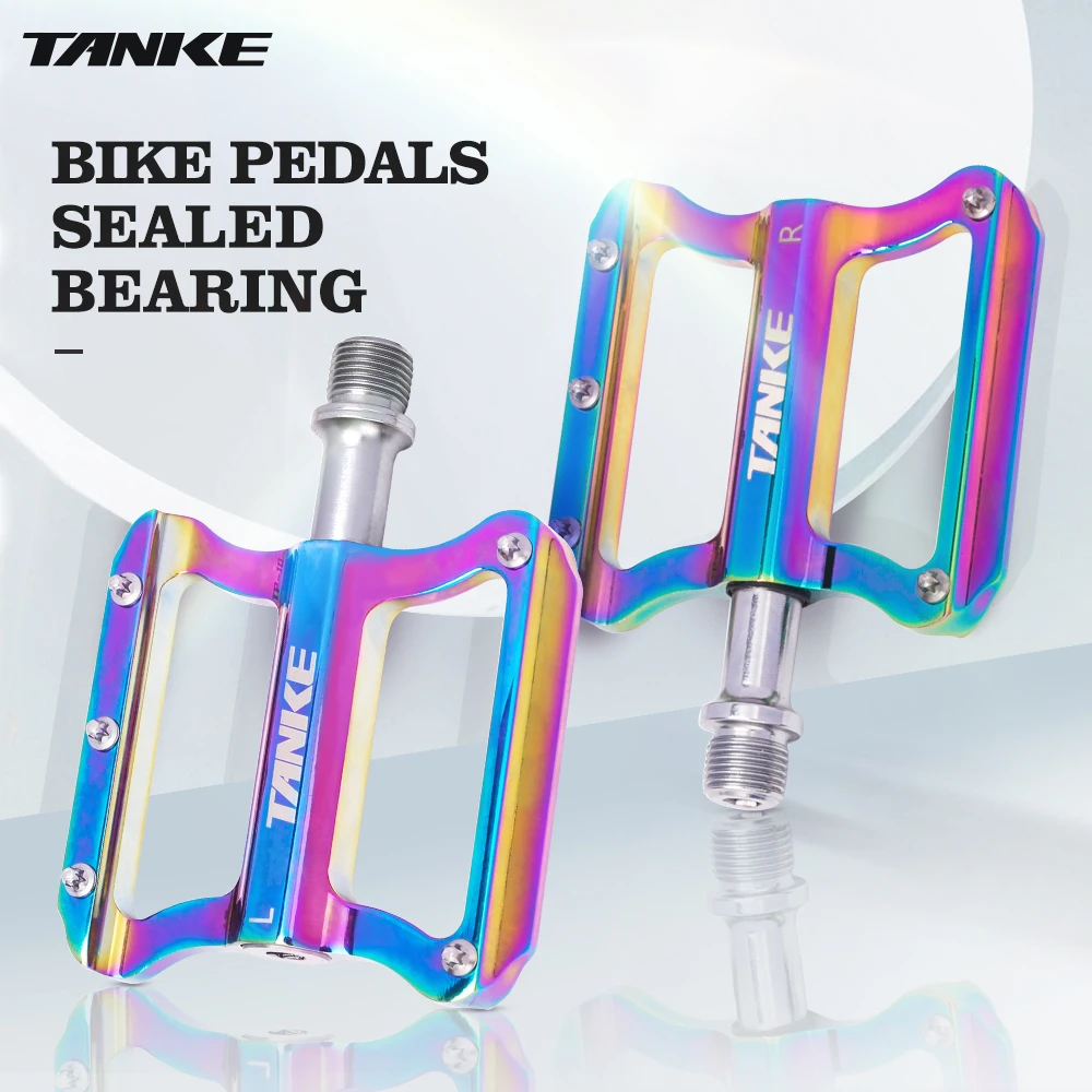 Tanke A Pair Mtb Bike Pedal Aluminum Alloy Sealed Bearing Road Bike