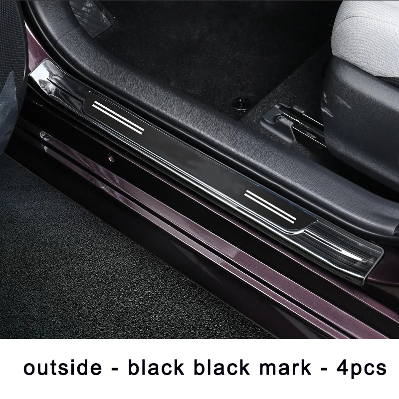 product picture 2 Lsrtw2017 для Toyota Corolla E210 Автомобильная Накладка для дверного порога с защитой от царапин, аксессуары для интерьера - Название цвета: product picture 2