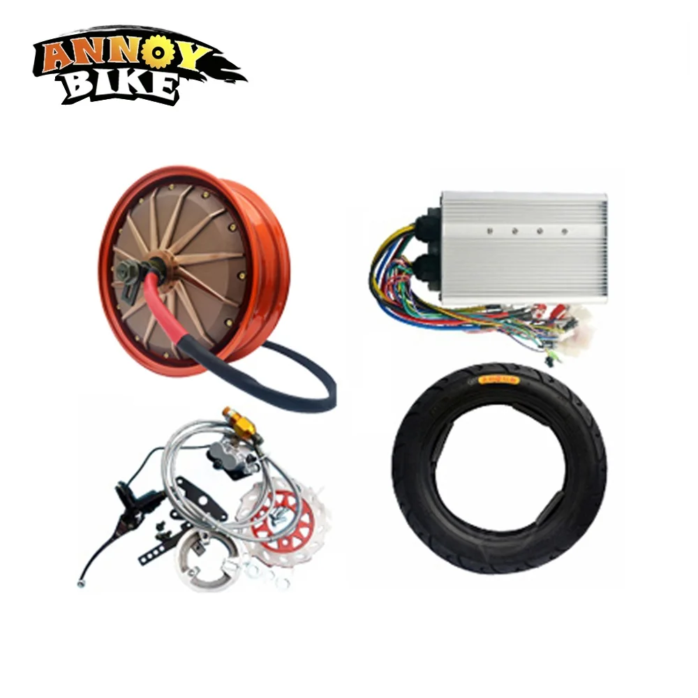 Motor elétrico para motocicletas, kit de conversão para eixo elétrico
