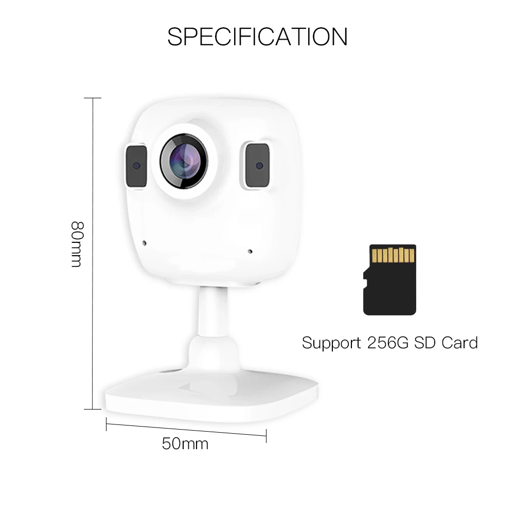Беспроводная ip-камера Tuya Smart Life HD 1080 P, интеллектуальная инфракрасная двухсторонняя аудио камера ночного видения, работающая с Alexa Echo Show Google Assistant