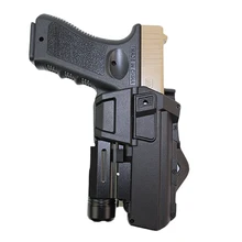 Tático móvel arma coldre para glock 17 22 colt 1911 mão direita caça airsoft pistola cintura cinto caso arma caça acessório