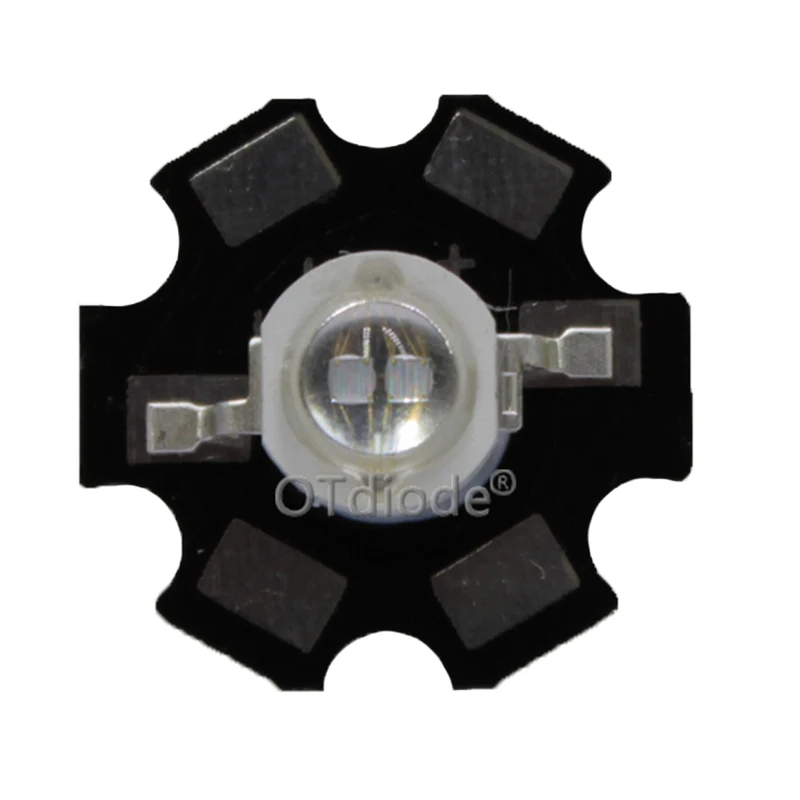 10pcs 3W Led Diode 3W 5W Light 2 Chips 3W 5W led diode Emitter Blue 450nm UV Diode 395nm IR 730nm 740nm high power UV lamp PCB