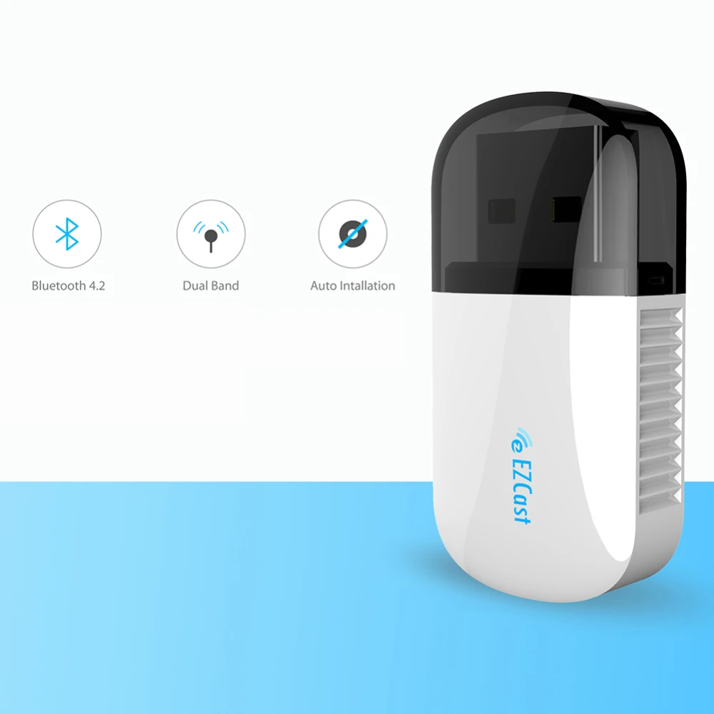 USB беспроводной адаптер Wi-Fi Bluetooth 4,2 5G/2,5G двухполосный AC 600 Мбит/с ключ PC сетевая карта Прямая поставка