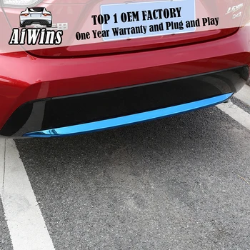 

Car styling For 2019 Toyota Levin double engine rear tailgate surround anti-collision strips, chrome plated bright strips