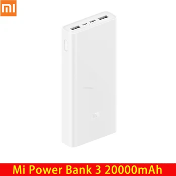 

Xiaomi Power Bank 3 20000mah 18w 2-way Carregamento Fast Usb C Portable Powerbank 20000 Bateria Externa Powerbank For Smart Home