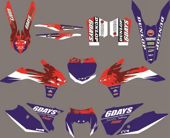 

6 STYLES Motorcycle TEAM GRAPHICS BACKGROUNDS DECALS STICKERS FOR KTM EXC EXCF XCW 2014 2015 2016 SX SXF XC XCF 2013 2014 2015