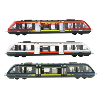 

3Pcs Mini Train Toys Diecast Train Toy Vehicles Sliding Subway Simulation Train High Speed Rail Alloy Railway Models
