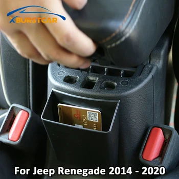 

Xburstcar for Jeep Renegade 2014 - 2020 ABS Car Armrest Storage Box Phone Cup Holder Container Glove Organizer Accessories