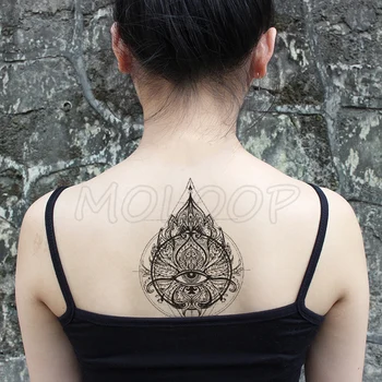 

Datura Mandala Flower Totem Waterproof Temporary Tatoo Sticker Diamond Fake Tattoo Tatto Chest Back Leg Belly for Girl Woman