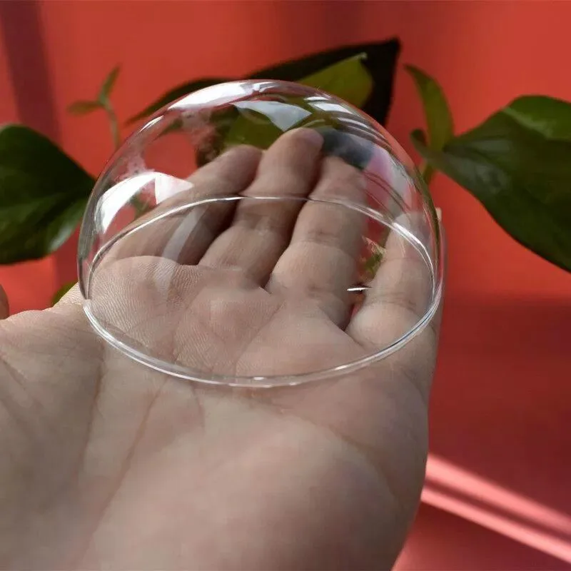 50 60 70mm Hemisphere glass dome cover big glass half bottle clear half round bottle globe bubble vial pendant