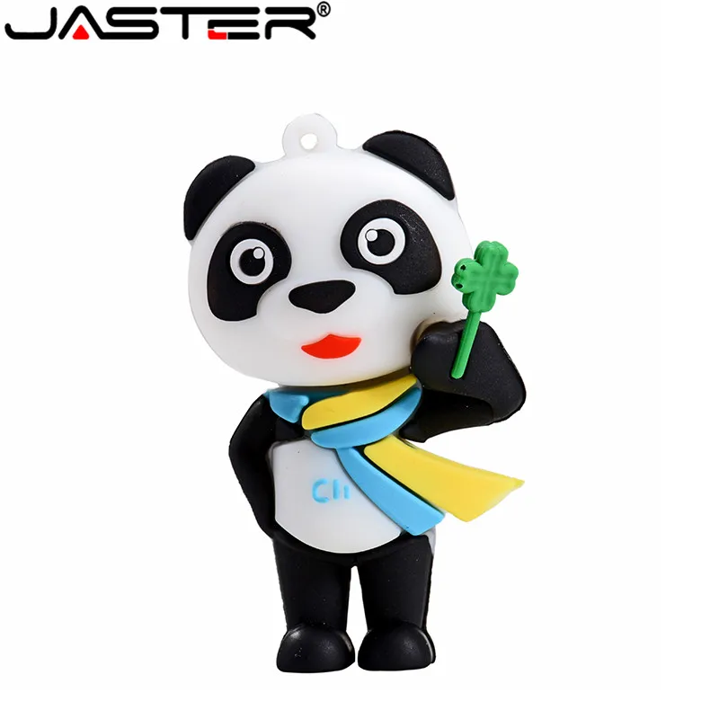 JASTER Новый мультяшный USB флеш накопитель панда карта памяти 4 ГБ 8 16 32 64 128GBU диск