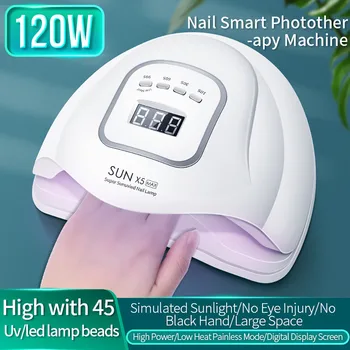

LED 120W UV Nail Gel Curing Lamp Light Nail Gel Polish Dryer Nail Art Machine Nail Machine Phototherapy Machine