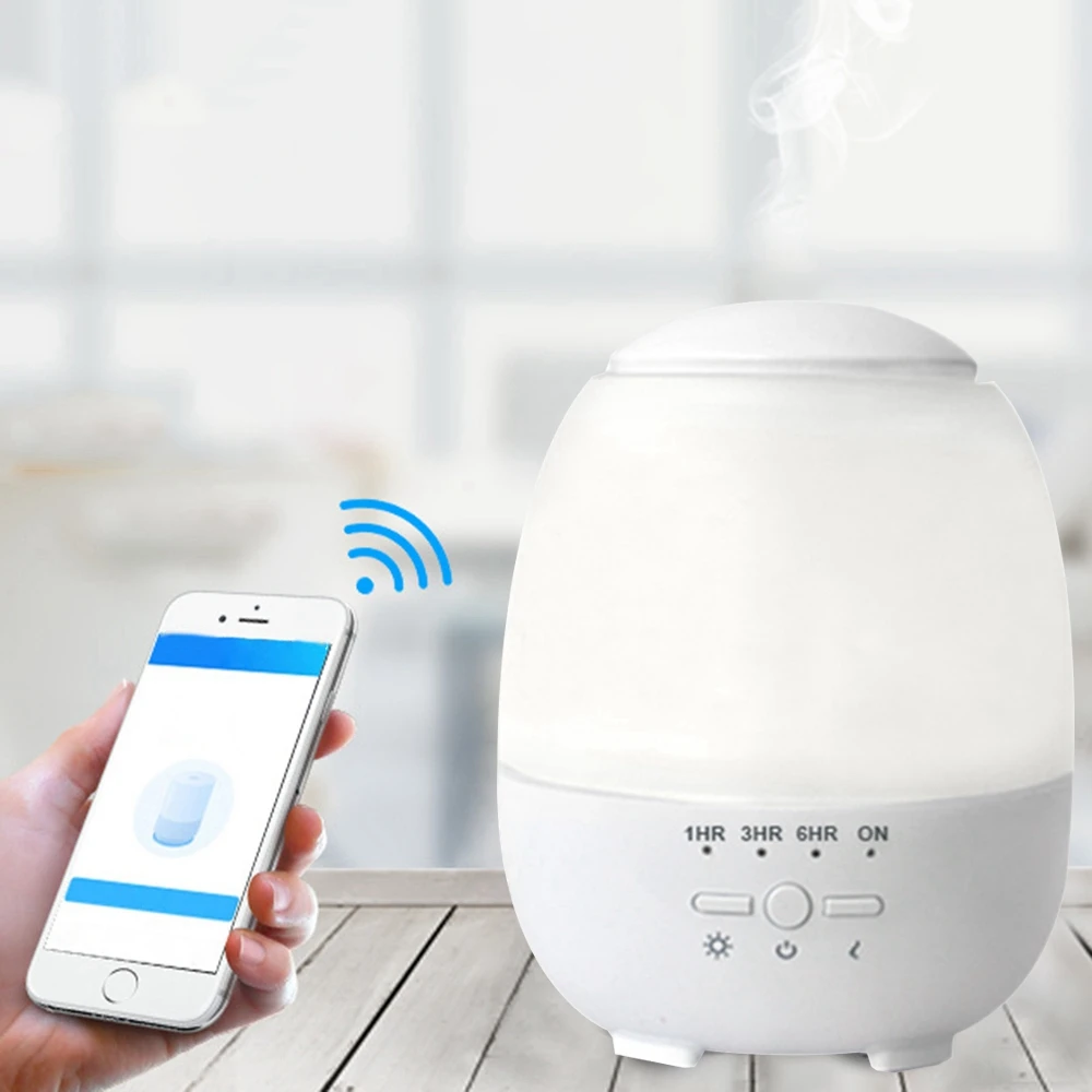 Smart Wifi беспроводной 300 мл Арома эфирные масла диффузор увлажнитель воздуха совместим с Alexa и Google Home Amazon Голосовое управление