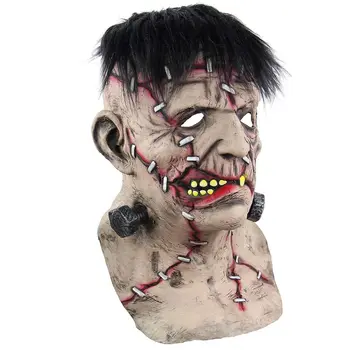 

Creepy Horror Frankenstein Mask Latex Full Head Halloween Cosplay Props Party Q6PE