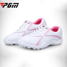PGM хорошее Для женщин Гольф обувь водонепроницаемыe противоскользящие кроссовки для гольфа Для женщин кожа мягкая спортивная обувь женская обувь кружевная обувь нескользящий башмак