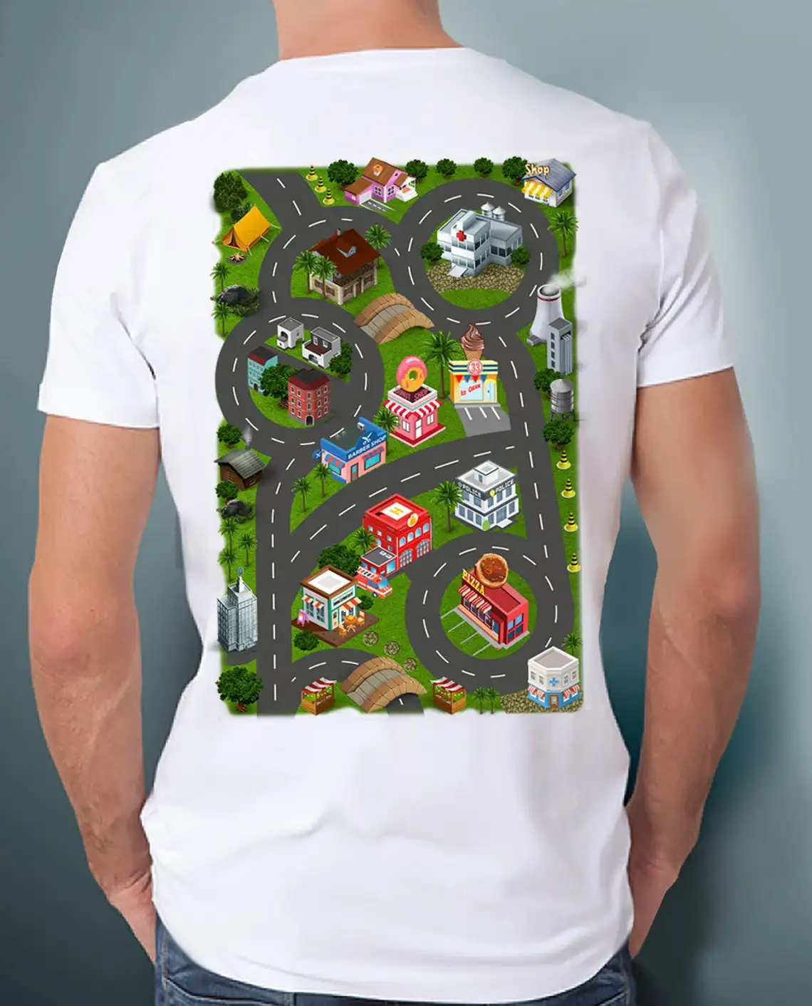 Car Play Mat Shirt Family Matching Kids 