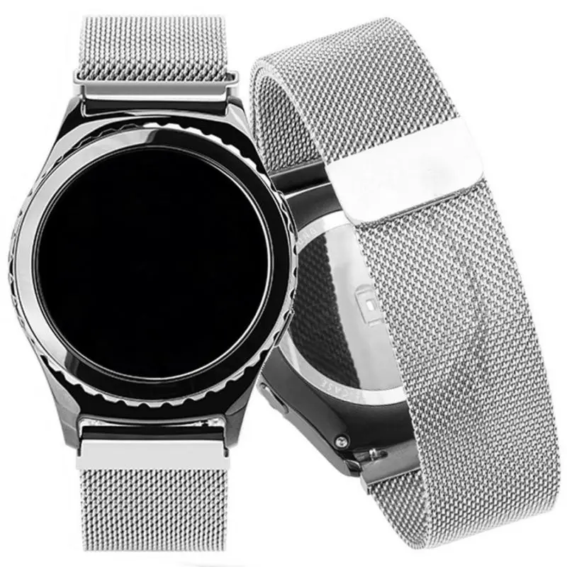Новейшая мода samsung gear s2/s3 классический магнитный ремешок из нержавеющей стали Модный повседневный