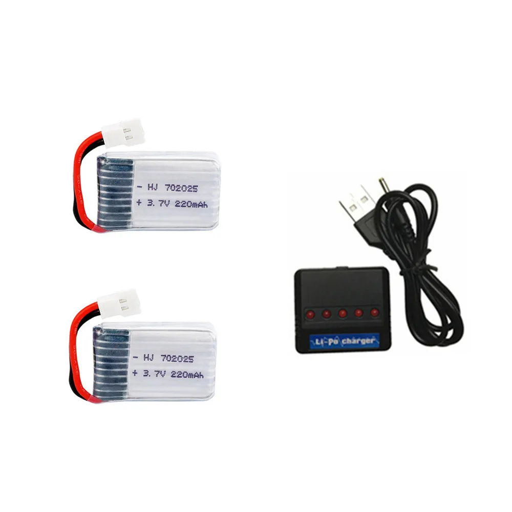3,7 V 220mAh литий-полимерный Батарея+ 3,7 v Зарядное устройство для X4 X11 X13 Дрон Квадрокоптер с дистанционным управлением запасные Запчасти 702025 3,7 v Перезаряжаемые Батарея, для детей от 1 года до 5 лет шт